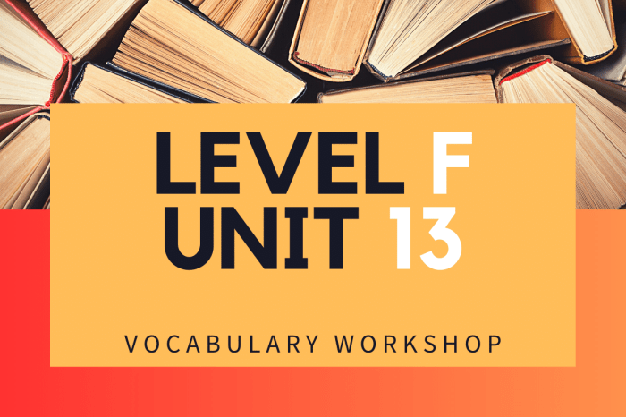 Vocab workshop level f unit 13 answers