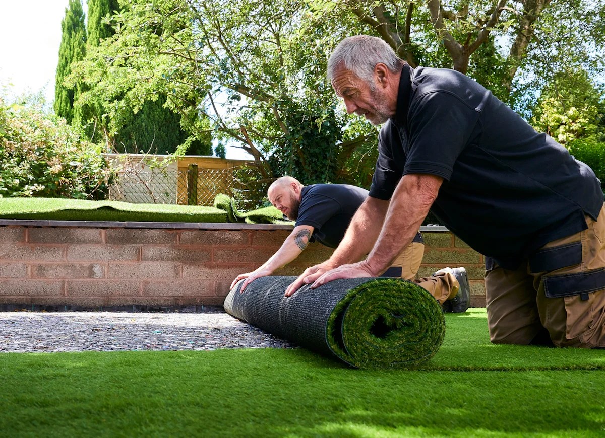 A landscaper is shopping for landscaping materials